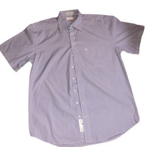 Cutter & Buck Pinstriped White/blue shirt